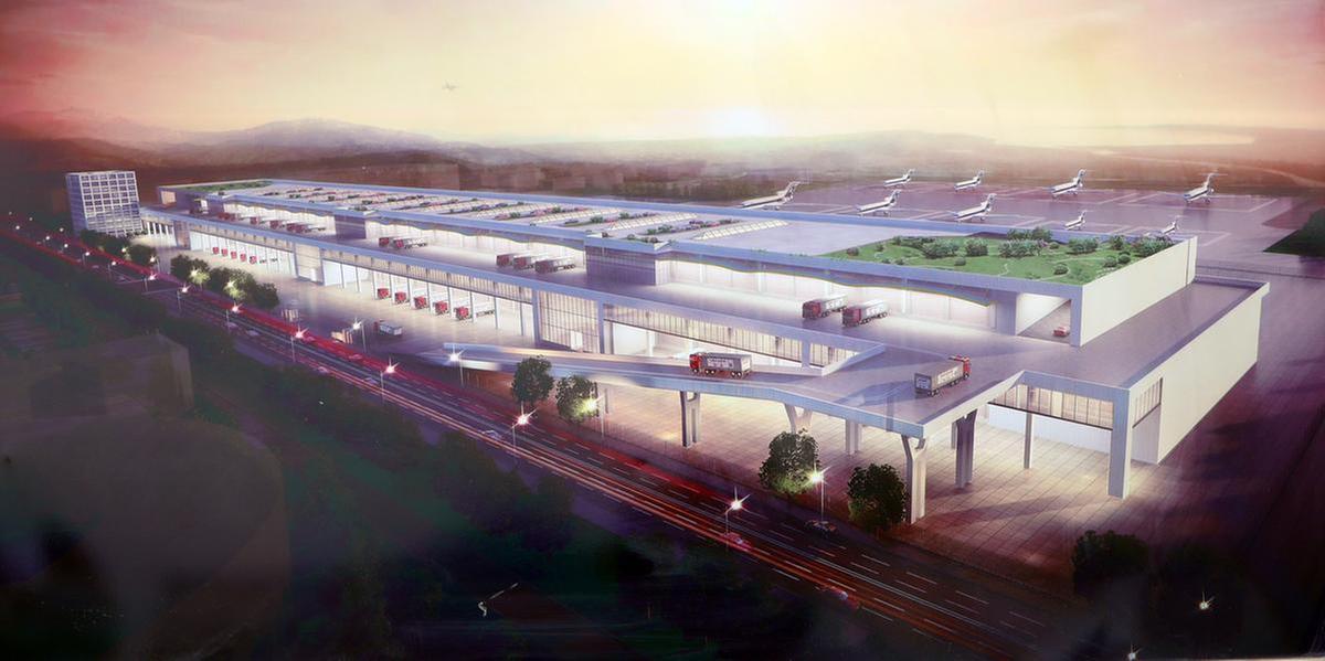 珠海这个物流园预计年底竣工将拥有国内单体最大航空货站