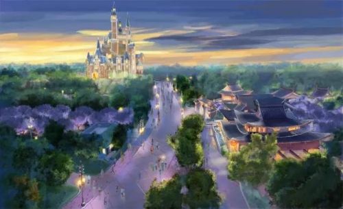 漫月轩夜景效果图