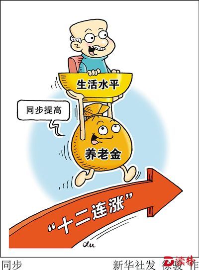退休职工养老金将迎十二连涨：2016上调幅度6.5%