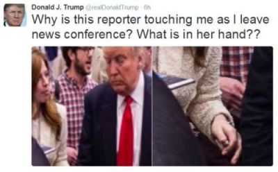 特朗普竞选经理因涉嫌打女记者“被捕”