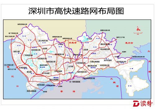 深圳市高快速路网布局图