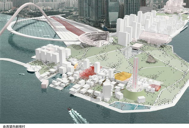 戏曲中心成功升顶 香港新地标落成进入倒计时