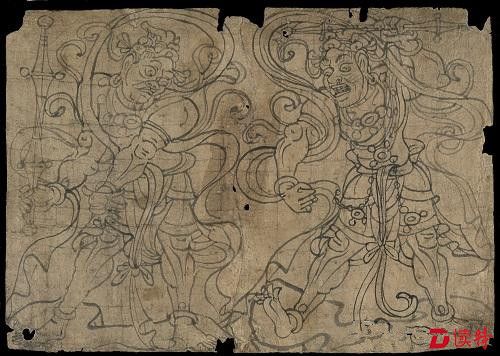 两个金刚纸本公元700年大英图书馆借展