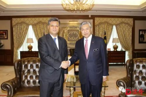 5月26日，马兴瑞在吉隆坡会见了马来西亚副总理兼内政部长扎希德。