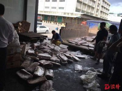 深圳警方销毁8吨毒害冻肉