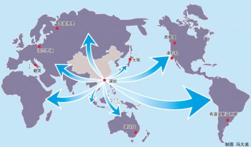 深圳朋友圈遍布五大洲
