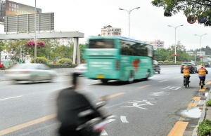 7月15日起，深南路部分公交道12个小时禁行社会车辆