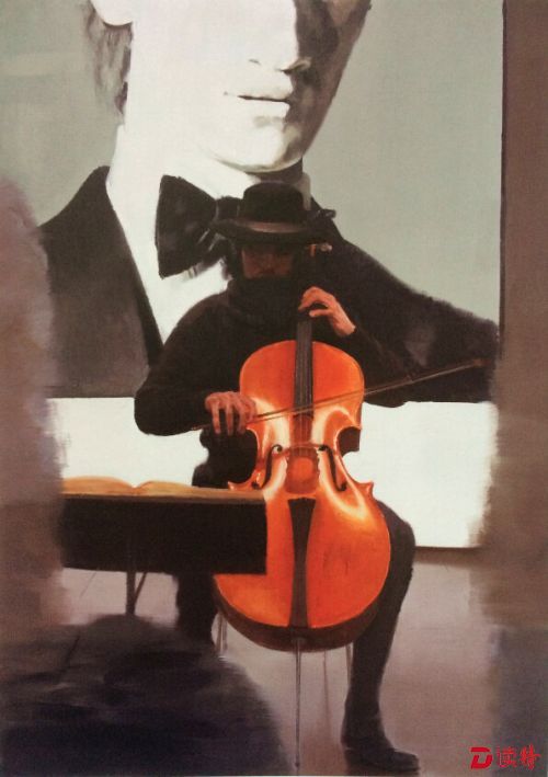 杨洋《孤独的演奏者》178cmx120cm 布面油画 2012年