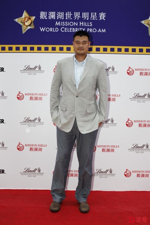 姚明在上届明星赛走红毯
