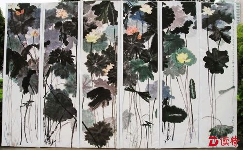 饶宗颐荷花书画巡回展在故乡潮州“盛开”
