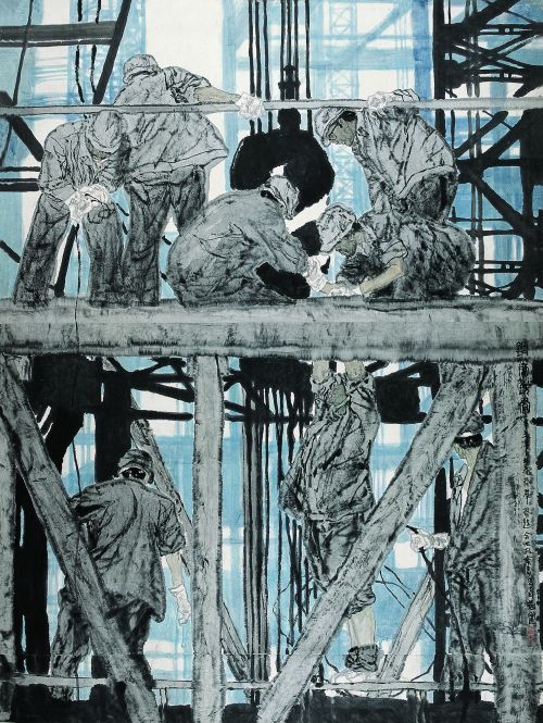钢筋铁骨180cm×210cm 1991年 - 复件