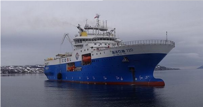 历时100天 中国物探船完成首次北极地震勘探