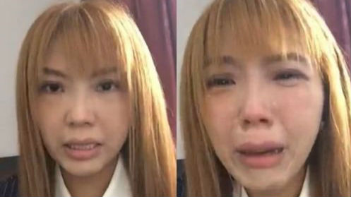 宝宝哭没哭还真不知道，不过她哭得可是真凶