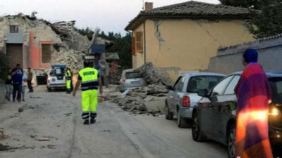 意大利6.0级地震已致73人遇难 仍有人被困
