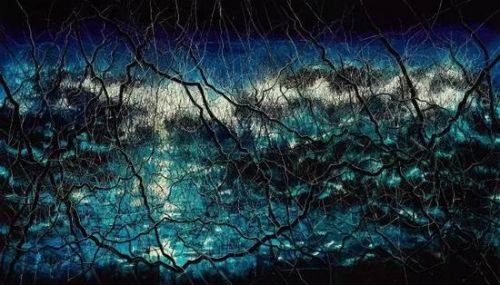 曾梵志，《蓝》，2015，布面油画，400 x 700 cm，图片提供：曾梵志工作室