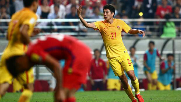世预赛: 国足3球落后连追两球2-3韩国