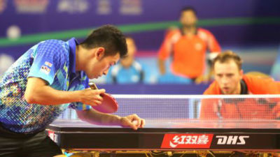 亚欧全明星乒乓球对抗赛在东莞开赛