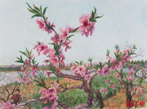 5 周春芽，江南汇，布面油画，57×77cm，2007 - 复件