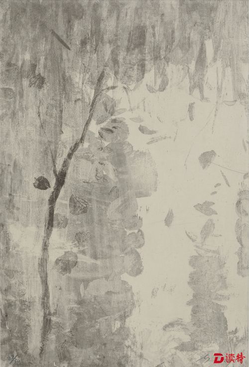 严善錞 铜版画 《西湖_梯云岭》01，29X19.5CM 2014 - 复件