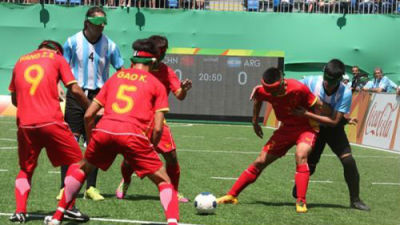 残奥 | 盲人足球：中国惜败阿根廷 明日战巴西