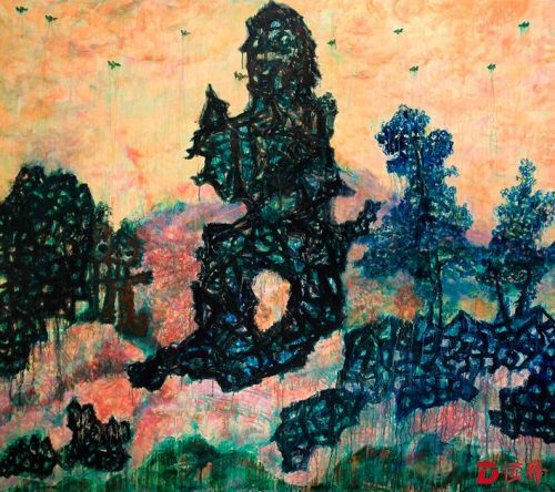 6 吴方洲 《关键人物(一) 》布上丙烯160x180cm 2014