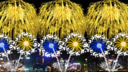 香港国庆烟花汇演10月1日晚上9时举行