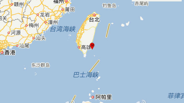 台湾台东县海域发生５．９级地震