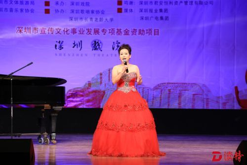 图为歌手在现场表演