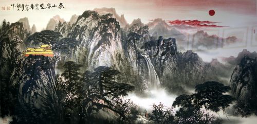 “泰山之子”张铁石笔墨勾勒“泰山情”