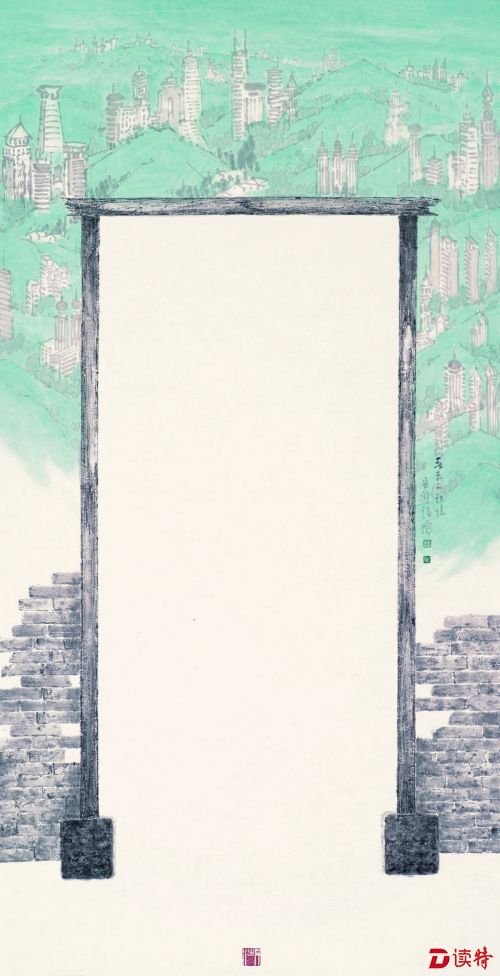 诸彪《春天的记忆》68×136cm 纸本设色 2011年