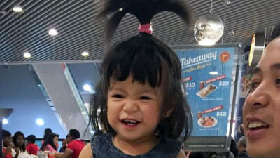 这枚新加坡宝宝自带杀马特发型，不能更拉风！