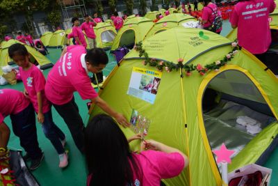 支起帐篷，伴着星光，福田百家庭共度阅读奇妙之夜！