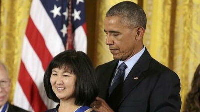 奥巴马颁总统自由奖章 一枚颁给了林徽因侄女