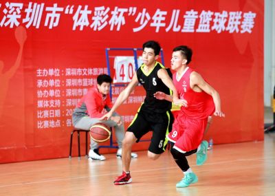 这个学校获得深圳市少儿篮球赛冠军