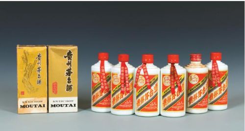 贵州茅台酒（铁盖小飞天），1975年-1982年，6瓶，270ML，53度
