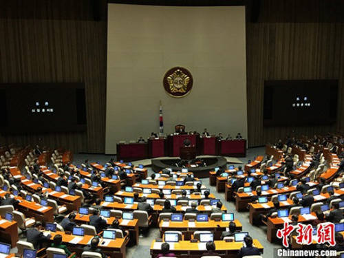 韩国总统朴槿惠弹劾案今日下午进行表决
