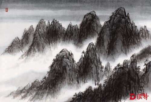 闵丙权（韩国）《黄山烟云》63x93_2016