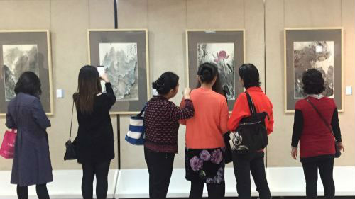 南园居民好福利为期一周的水墨画展来了