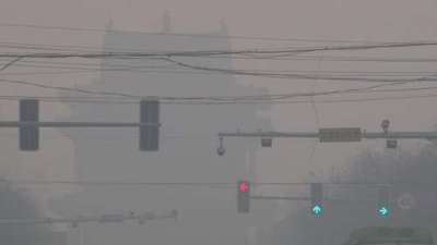 重度雾霾来袭 北方23城启动红色预警