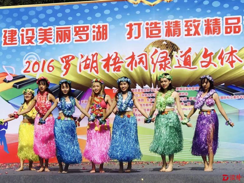 首届罗湖绿道文体嘉年华的开幕仪式上，舞者热情起舞。