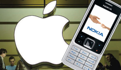 在11国提40项专利诉讼 诺基亚对苹果全面开战 
