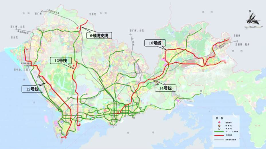 深圳地铁四期规划！新增5条线 与东莞地铁对接