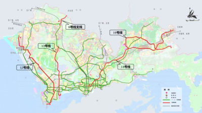 深圳地铁四期规划！新增5条线 与东莞地铁对接