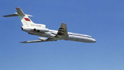 俄一架军用图-154飞机坠毁 机载92人