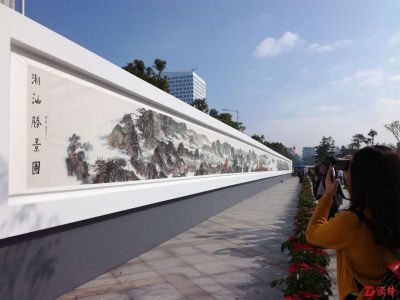 60米国画长卷《潮汕胜景图》首次亮相汕头