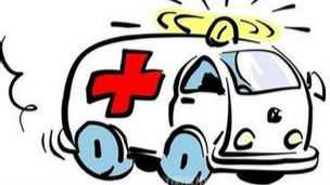 救护车救救护车，事前吉普车撞了救护车