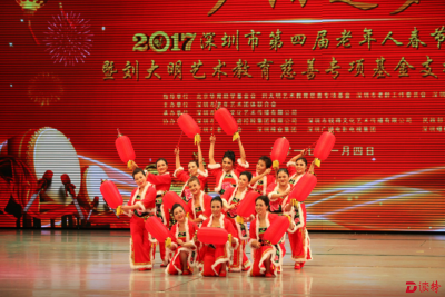深圳举行第四届老年人春节大联欢