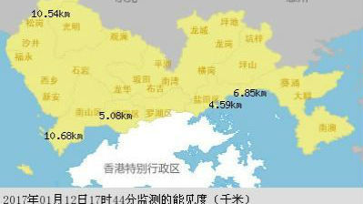 深圳明后天局地仍有中度灰霾