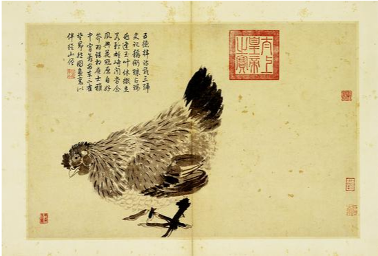 台北故宫举办画鸡名品特展 宋人母鸡图亮相