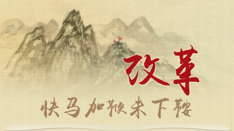 改革，快马加鞭未下鞍